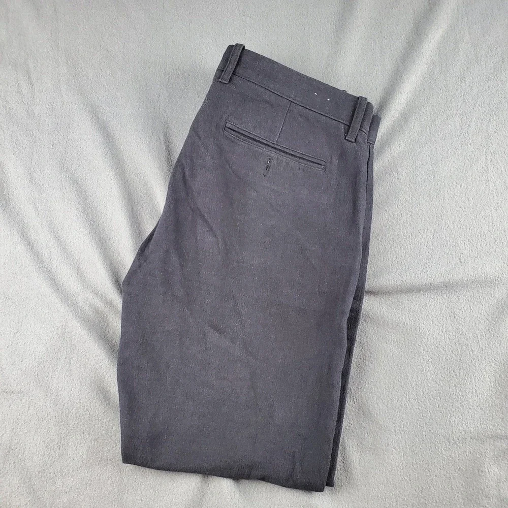 J. Crew Stretch Slim Fit thick Dress Pants Office Wear Casual Size 34x29 black